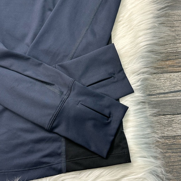 Peloton Navy Blue and Black Warmup Long Sleeve Shirt - Picture 7 of 11